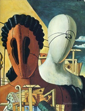 Abstracto famoso Painting - las dos máscaras 1926 Giorgio de Chirico Surrealismo